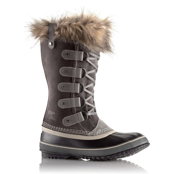 Sorel Shoes - SOREL Joan of Arctic Suede Winter Snow Boots in Quarry Grey 6